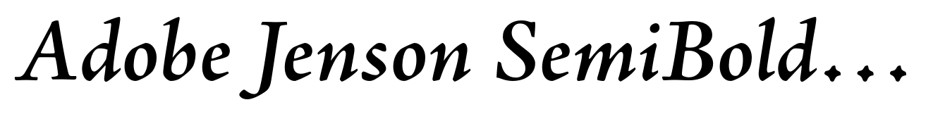 Adobe Jenson SemiBold Italic